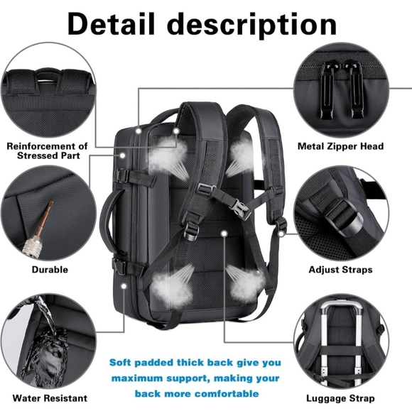 Extra Large Travel Backpack - Picture 4 of 6